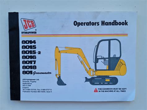 mini excavator manual